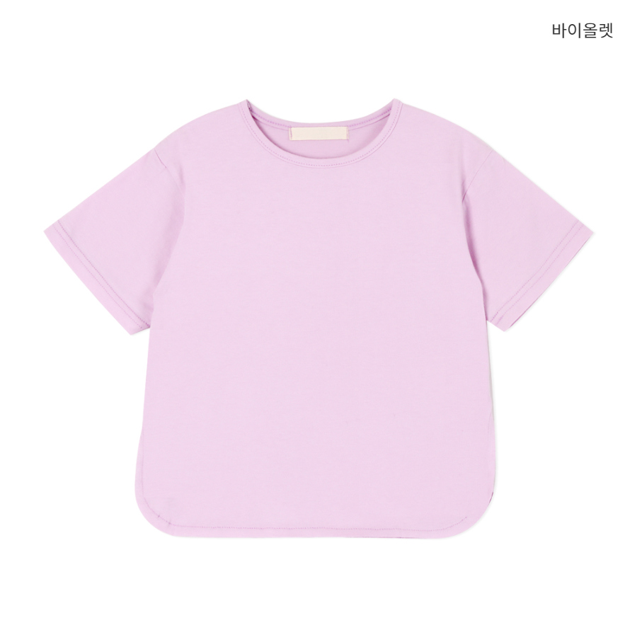 반팔 티셔츠 베이비핑크 색상 이미지-S3L18